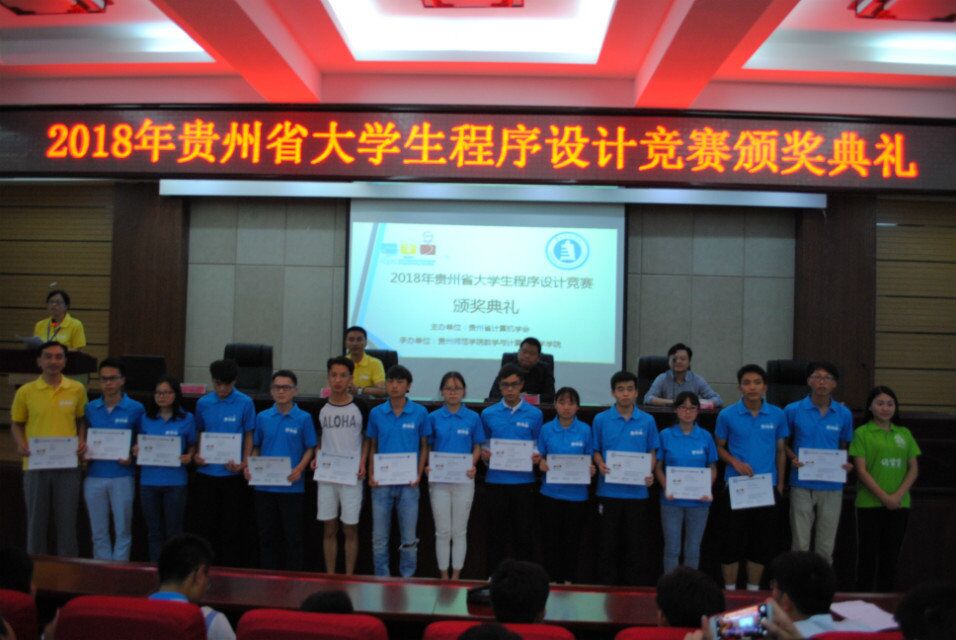 公司赞助“贵州省大学生程序设计竞赛”的活动